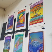 Art on the wall at Vagabond N7 in North London