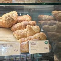 Counter with vegan cornetto  at Panella - Santa Maria Novella  in Florence