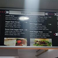 Vegan menu at Munchies Street Food in Ayia Napa