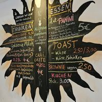 Menu at Cafèum in Bremen