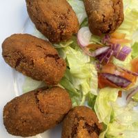Croquetas de Tomate Seco, Albahaca y Nueces  at Habanita in Sevilla