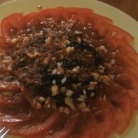 lentil and tomatoes salad at Habanita in Sevilla