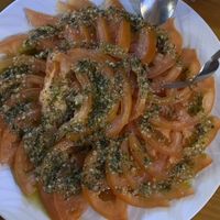 Tomato salad  at Habanita in Sevilla