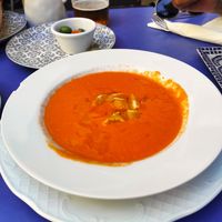 Salmorejo con naranja at Habanita in Sevilla