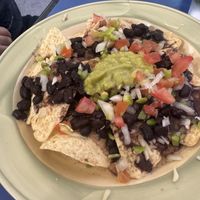 Vegan nachos as per our request  at Habanita in Sevilla