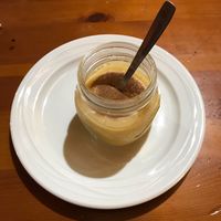 Natillas de manzana caramelizadas. (Vegano) at Habanita in Sevilla
