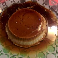 Coconut flan at Habanita in Sevilla