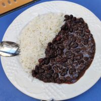 Black beans and rice. Super flavorful! at Habanita in Sevilla