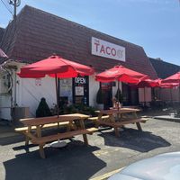 Outside  at The Taco 105 in Mattituck