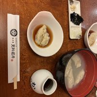 Buckwheat dough dumplings   at Sarashina Horii in Tokyo