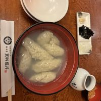 Buckwheat dough dumplings   at Sarashina Horii in Tokyo