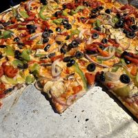 Veggie pizza with vegan cheese sub  at Station Pizzeria in Minnetonka