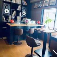 Cool decor with decks!   at Vegan Sushi Tokyo in Tokyo