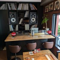 Interior of the restaurant at Vegan Sushi Tokyo in Tokyo