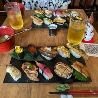 Vegan sushi plate at Vegan Sushi Tokyo in Tokyo