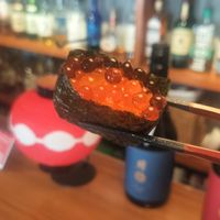 Ikura sushi at Vegan Sushi Tokyo in Tokyo