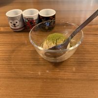 vegan ice creamm  at Vegan Sushi Tokyo in Tokyo