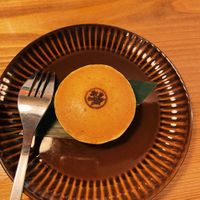 dorayaki (pancake with a sweet bean paste)  at Vegan Sushi Tokyo in Tokyo