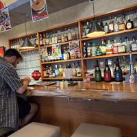 Cool vibe small place. Change is over to a bar at night  at Vegan Sushi Tokyo in Tokyo