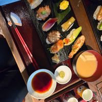 Vegan sushi platter. Enjoyed all! at Vegan Sushi Tokyo in Tokyo