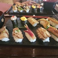 Premium Vegan Set with Misu soup, drink and dessert included  at Vegan Sushi Tokyo in Tokyo