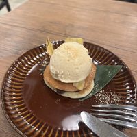 Dorayaki with ice creamm  at Vegan Sushi Tokyo in Tokyo