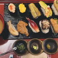 Vegan sushi set   at Vegan Sushi Tokyo in Tokyo