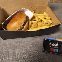 Burger and Fries  at SmackThat Smash Burger in Leipzig