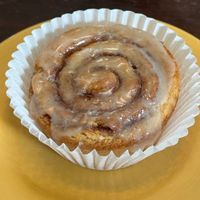 cinnamon roll at Lady Blume Microbakery + Coffee in Cotati