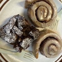 Cinnamon rolls & bread pudding   at Lady Blume Microbakery + Coffee in Cotati