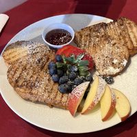 The vegan French Toast was amazing!  at Cake's Cafe in Santa Fe