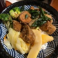 "fried mushroom rice”  at Jen's Bing Café in Amsterdam