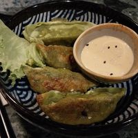 Green Gyoza at Mandala in Bonn