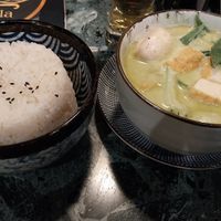 Green Curry with rice. at Mandala in Bonn