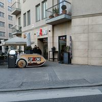 Front of store at CUP & CINO Coffee House in Salzburg
