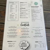 Menu  at Emilia Brunch & Cocktails in Guimaraes