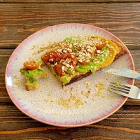 Vegetarian toast at Emilia Brunch & Cocktails in Guimaraes