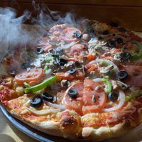 Vegan pizza!  at Bowen's Pizzeria & Deli in Belfast