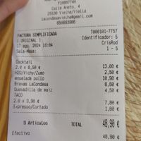 Cuenta at LaCondesa Vielha in Vielha