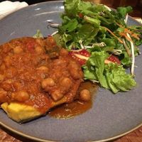 Baked sweet potato with chickpea sauce which was great! at Zenith in Hanoi