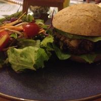 caramelised zucchini and black bean burger at Zenith in Hanoi