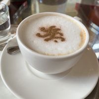 Oat cappuccino  at New York Cafe Budapest in Budapest