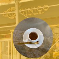 Espresso; front at Cinico Coffee Company in New York City