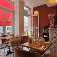 Indoor and outdoor seating. at Bouch in Paris