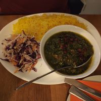 Spinach dish at Schahi Restaurant in Bruehl