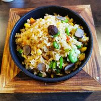 松茸松露蚕豆焖饭 at Xi Fusuba - 希府素吧 in Lijiang