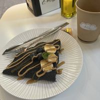 Blueberry banana crepe  at AlmaZen Orgánico in Almeria