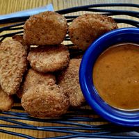 Quorn nugget basket at The Mail Rooms in Ross-on-wye