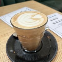 Oat chai lattee  at Bread & Bean in North London