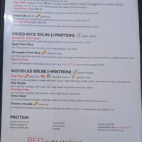 Updated menu at Baan Thai in Santa Maria